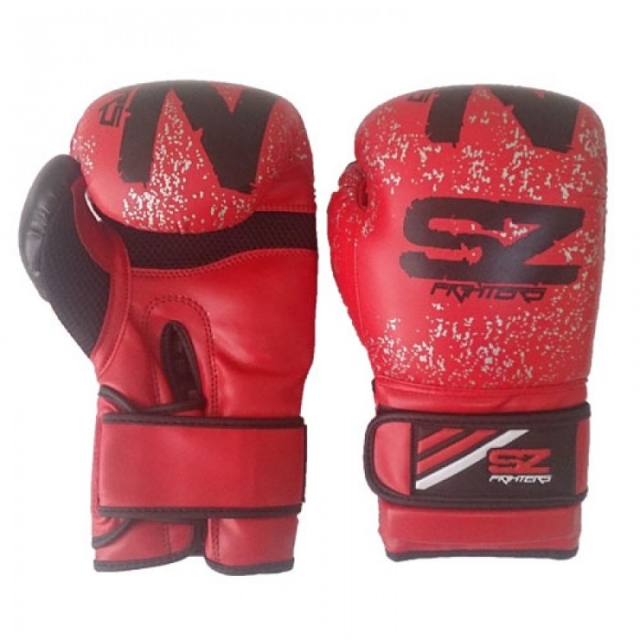 SZ Fighters - Боксови ръкавици Evo Beast / Червени (Естествена кожа)​